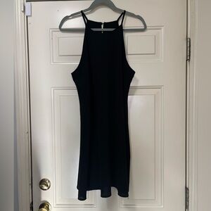 NWOT Black High Neck A-Line Dress
